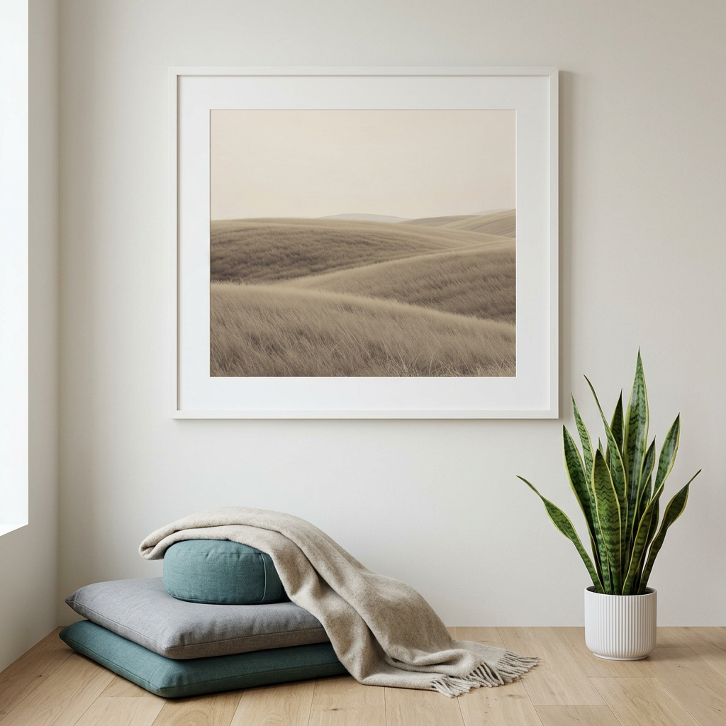 The Last Light on Hills sleep wall art in bedroom